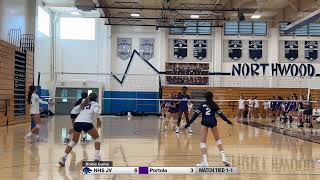 NHS VS Portola HS JV Volleyball Set 3 [upl. by Notyrb]