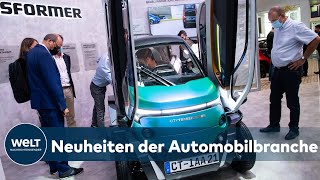 AUTOMESSE IAA IN MÜNCHEN Elektromobilität Nachhaltigkeit und Recycling voll im Trend [upl. by Daryn]