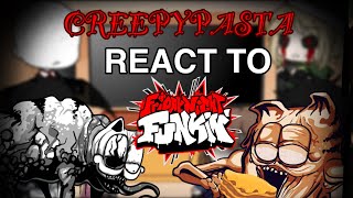 Creepypasta React To GOREFIELD amp FAKE GF  FNF MOD  GCRV  FNF [upl. by Strenta731]