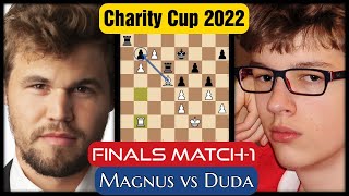 b7 Pawn is Destined to Die  Magnus Carlsen vs JanKrzysztof Duda  Charity Cup MCCT [upl. by Lilithe]