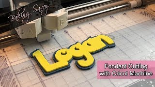 Using a Cricut Machine with Fondant For Customized Designs [upl. by Melbourne]