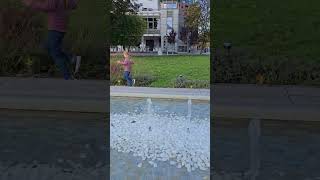 Fountain in Sopot ⛲️🧡💜 poland sopot travel travelvlog [upl. by Rambow]