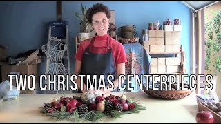 Two Christmas Centerpieces [upl. by Adella]