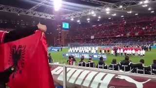 Italia vs Albania 1  0 Himni Kombetar HD [upl. by Anierdna]