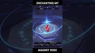 ENCHANTING MY MAGNET ROD fisch roblox fyp [upl. by Arihsan]