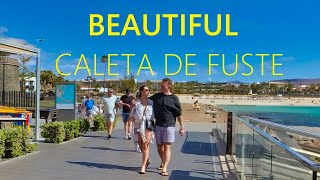 Caleta de Fuste FUERTEVENTURA Spain 2024 🇪🇸 🔴 NEW Walking Tour in Canary Islands 4K UHD [upl. by Allie]