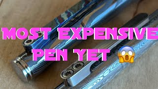 Unboxing  BilletSPIN EDC Exotic CamPen in Damascus Steels [upl. by Chipman392]