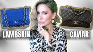 Chanel Lambskin vs Caviar  Why You May NEVER Buy Lambskin Again [upl. by Lleddaw]