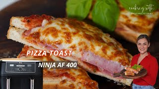 Pizza Toast in der Ninja Heißluftfritteuse AF400 – Einfaches Rezept in 5 Minuten [upl. by Esyli]