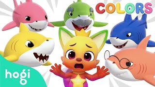 Run Pinkfong Learn Colors with Shark Family Race 🦈  Colors for Kids｜Hogi Colors [upl. by Arihsay]