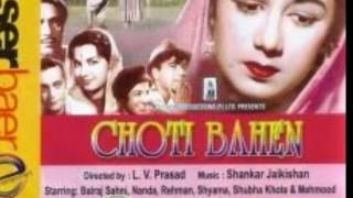 Jaoon Kahan Bata Ae Dil Full Song HD With Lyrics  Chhoti Bahen [upl. by Darrill]