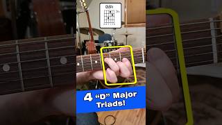 4 Simple amp Effective quotDquot Triads in 30 Sec chords guitar [upl. by Simah402]