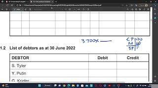 Debtors Reconciliation Grade 10 [upl. by Eniamreg666]