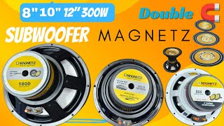 👉full video👈 Magnetz subwoofer 8inch 10inch 12inch unboxing working time sanu4youtesting jblbass [upl. by Corwin]