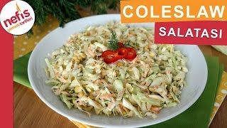 Coleslaw Salata Tarifi  Orijinal Kfc Lezzetinde  Nefis Yemek Tarifleri [upl. by Willi]