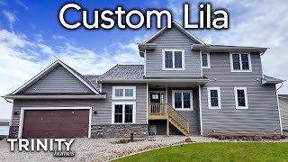 Custom Lila TwoStory Home Design  By Trinity Homes Builders WI [upl. by Yentruocal]