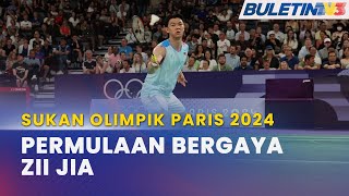 SUKAN OLIMPIK PARIS 2024  Zii Jia Ketuai Kemenangan Kem Malaysia [upl. by Aralc]