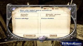 The Elder Scrolls IV Secretos de Oblivion Como crear hechizos 720p [upl. by Airetas]