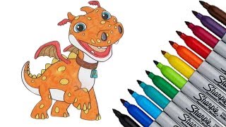 Wallykazam Norville Coloring page 2017 New HD Video for Kids [upl. by Grosmark860]