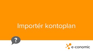 Importér kontoplan [upl. by Decca641]