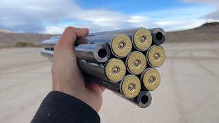 7 Barrel 12 gauge ShotGun that fires all at once  INSANE [upl. by Frasch]