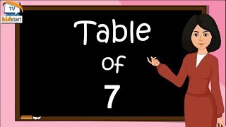 Table of 7 Tableofseven rhythmic table of seventable of 7 for kids [upl. by Labinnah307]