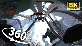 Roller Coaster 360° Kingkong🐒vs Mechagodzilla 🎢 VR 8K [upl. by Arahas]