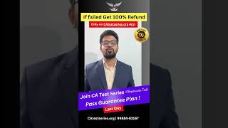 CA Test Series  Best online Test Series for CA Final amp CA Intermediate  Pass Guarantee Plan [upl. by Anitsyrc753]