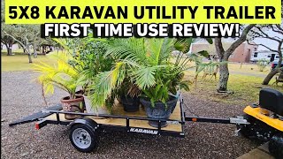 Using my 5x8ft Karavan Utility Trailer for the first time [upl. by Oakley]