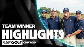 TEAM WINNER HIGHLIGHTS Bryson DeChambeaus Crushers Win At Bolingbrook  LIV Golf Chicago [upl. by Yelekreb]