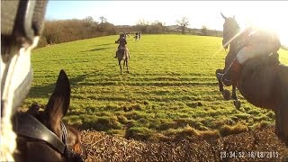 Atherstone Hunt Boxing Day 2016 HelmetCam [upl. by Shandie]