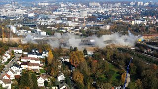 Sprengung der Salzbachtalbrücke Full HDTV mit Zeitlupe [upl. by Olympe]