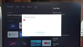 Smart TV  How to Uninstall Update of YouTube App [upl. by Steve]