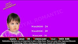 BOY BABY NAME STARTING WITH N 1 9842111411  HINDU INDIAN TAMIL SANSKRIT MODERN LORD GODDESS NAME [upl. by Kreis]