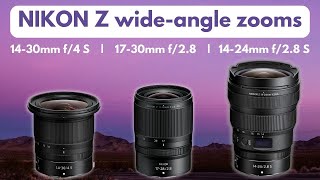 COMPARISON NIKON 1728mm vs 1430mm vs 1424mm  first impressions [upl. by Carman985]