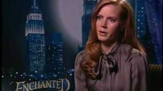 AMY ADAMS PRINCESS GISELLE FROM quotENCHANTEDquot INTERVIEW [upl. by Patricio]