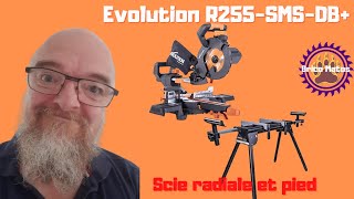 Evolution R255SMSDB Scie radiale Double inclinaison et pied de machine [upl. by Neyugn]