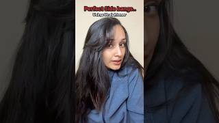 Side bangs Tutorial…🌹😍✅using straightener🖐️ shorts trending viralvideo youtubeshorts [upl. by Demetri]