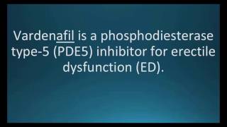 How to pronounce vardenafil Levitra Memorizing Pharmacology Flashcard [upl. by Lawry]