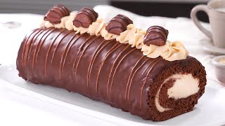 Brazo de Gitano de Kinder y Chocolate  Cake Roll [upl. by Lihka356]