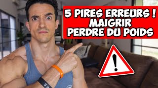 MAIGRIR ET PERDRE DU POIDS  5 PIRES ERREURS À NE PAS FAIRE [upl. by Ody]