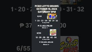 OCTOBER 19 2024 LOTTO RESULT result predictions automobile lottoland highlights [upl. by Ahtibat534]