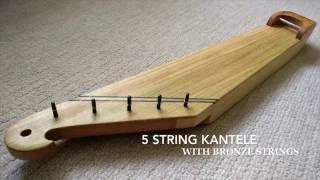 5 String Kantele Bronze Strung making and playing [upl. by Aicela64]