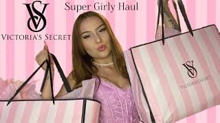 Victoria’s Secret Super Girly Haul  2024  Selena Grajeda [upl. by Trefler]