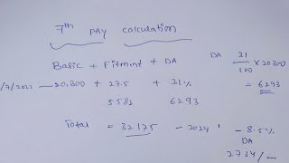 7TH PAY COMMISSIONFITMENT DA CALCULATION FOR KARNATAKA GOVT EMPLOYEES [upl. by Anitteb700]