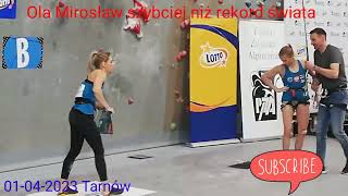 Aleksandra Mirosław szybciej niż rekord świata Aleksandra Mirosław faster than the world record [upl. by Akimed]