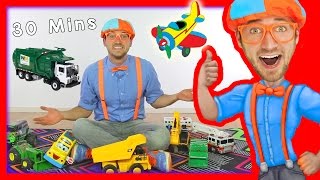 Toy Videos for Children with Blippi  Learn Numbers 30 Minutes [upl. by Gibbs]