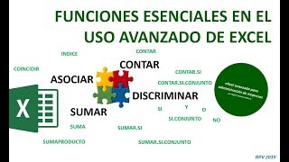 Funciones esenciales en el uso avanzado de Excel [upl. by Toddie]