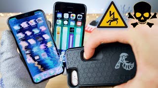 Tasing an iPhone X With an iPhone 8 Taser Case [upl. by Etezzil]