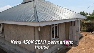 Kshs 480K Semi Permanent Houseaffordablehousing [upl. by Naryk]